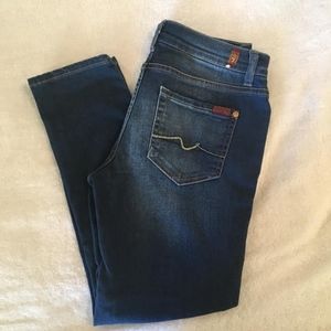 Girls jeans size 12, 7 for all Mankind Jeans- Slim Crop. NWOT